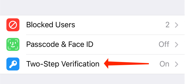 فعالسازی Two-Step Verification تلگرام در آیفون