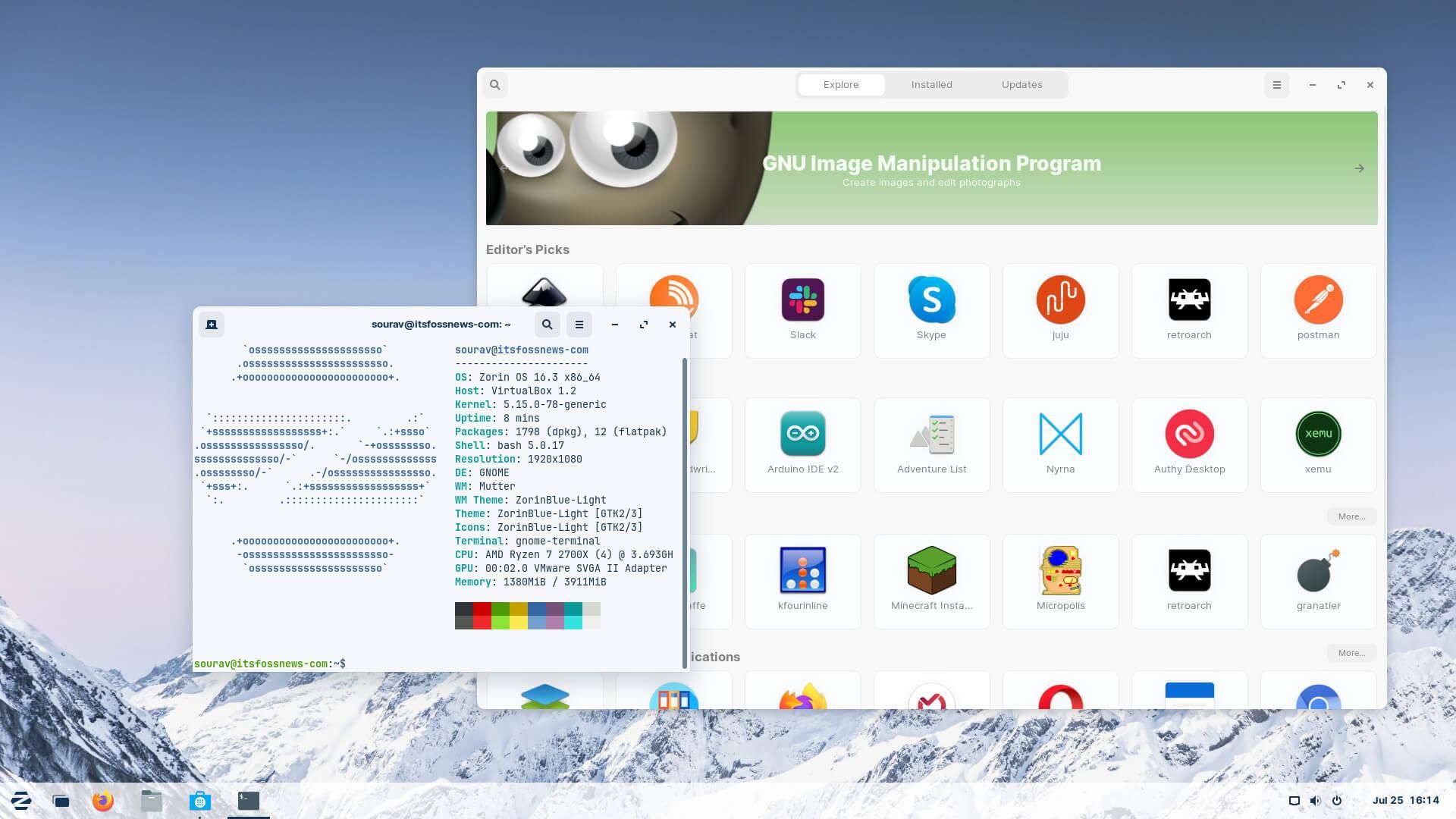 تصاویر Zorin OS