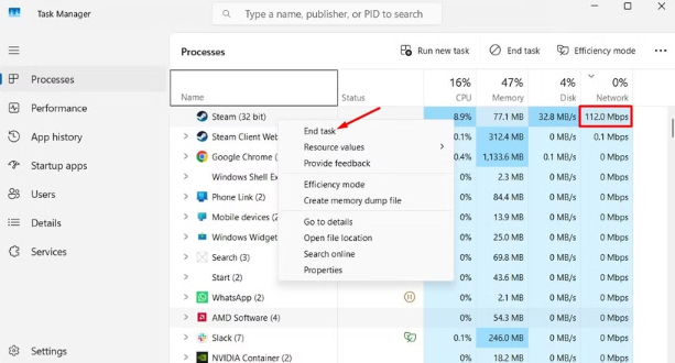 بستن برنامههای غیرضروری ویندوز